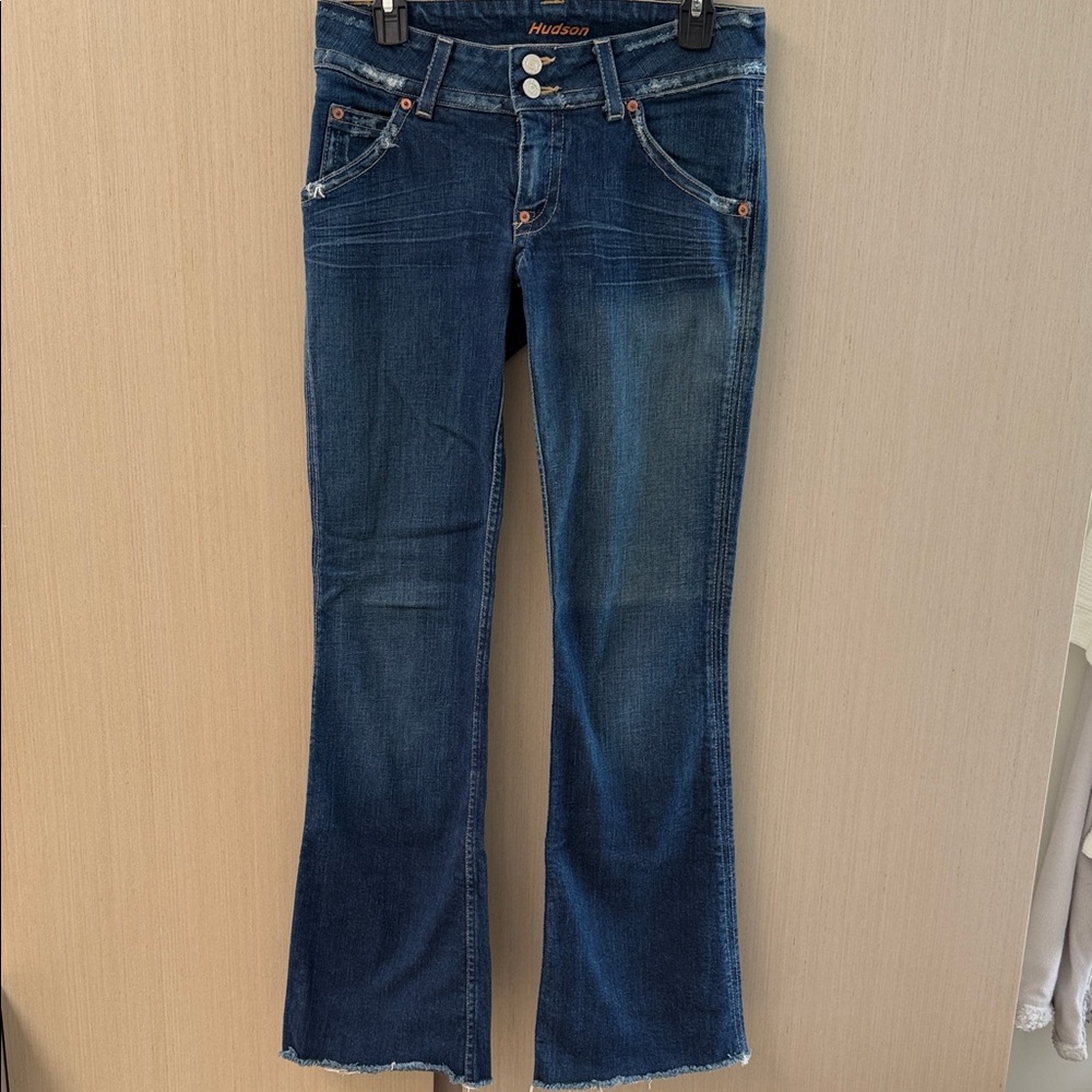 Hudson Vintage Jeans Women's Dark Blue Flare Jeans